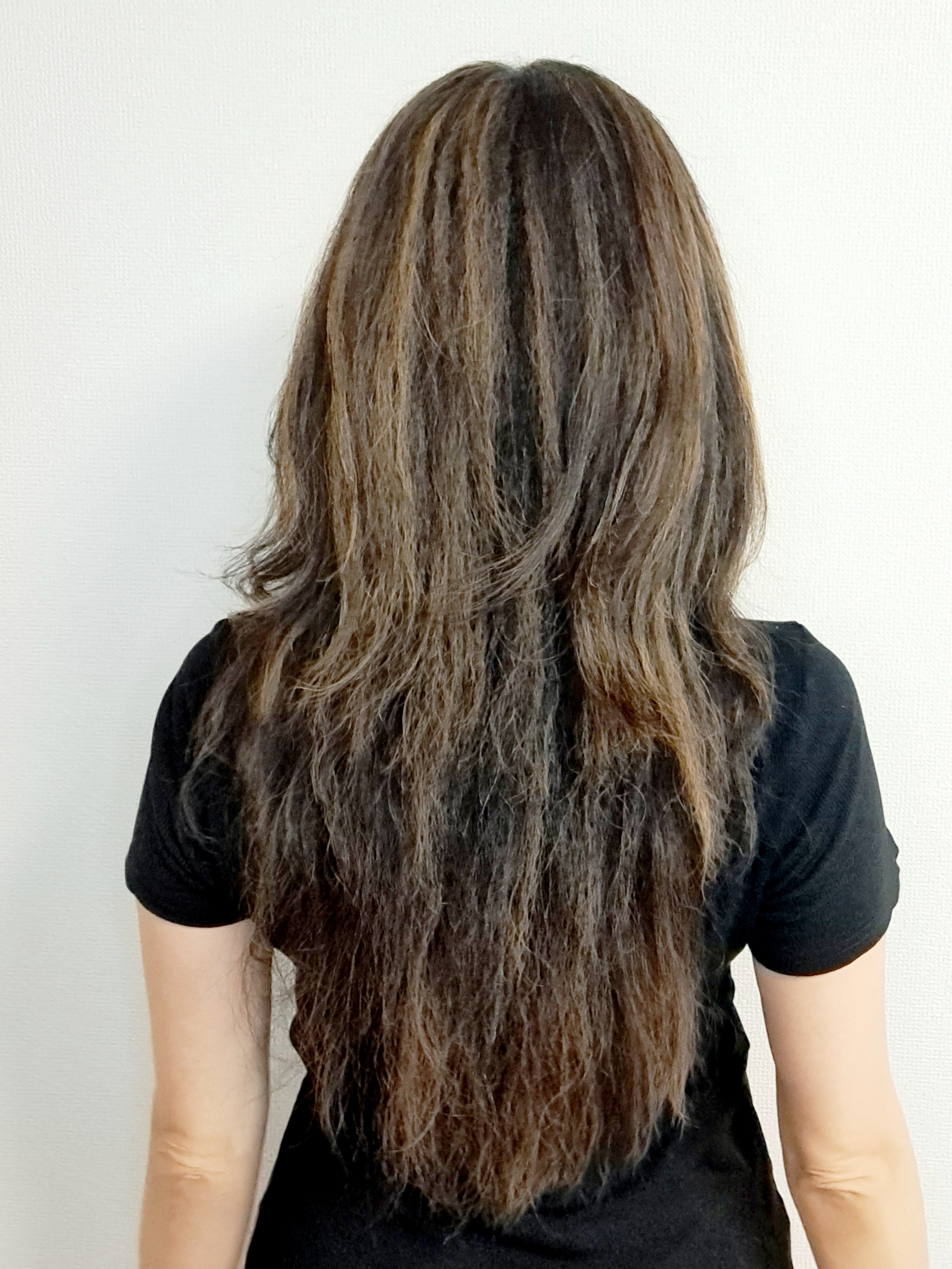 セルフカット、ハイレイヤー後ろ