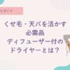 癖毛、天パ、天然パーマ、ドライヤー、スタイリング、ディフューザー、オススメ、癖毛を活かす