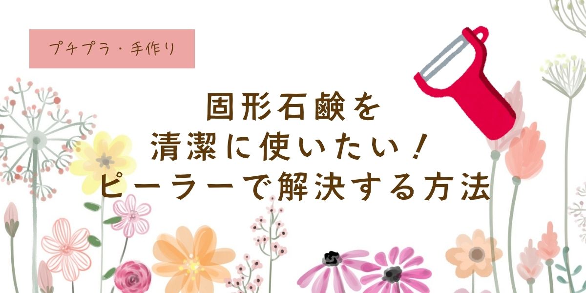固形石鹸を清潔に使う。ピーラーで削る、無添加石鹸で洗顔する、ねば塾、パーム石鹸