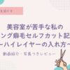 美容室が少し苦手な私の、ロング癖毛セルフカット記録